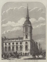 Kirche St. Benet, Gracechurch-Street, kurz vor dem Abriss
